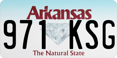 AR license plate 971KSG