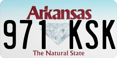 AR license plate 971KSK