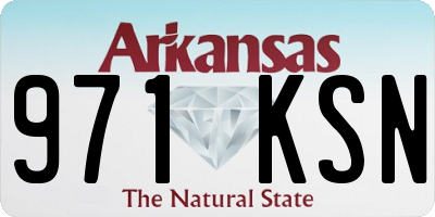 AR license plate 971KSN