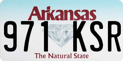 AR license plate 971KSR