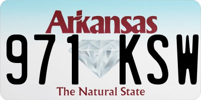 AR license plate 971KSW