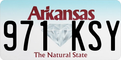 AR license plate 971KSY