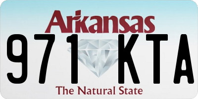 AR license plate 971KTA