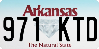 AR license plate 971KTD