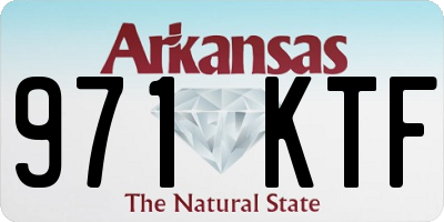 AR license plate 971KTF