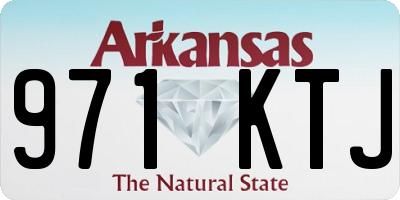 AR license plate 971KTJ