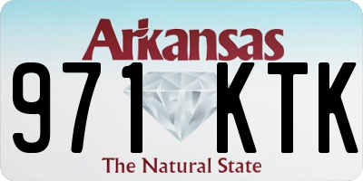 AR license plate 971KTK