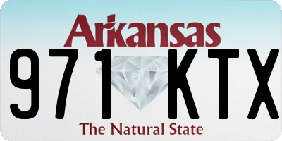 AR license plate 971KTX