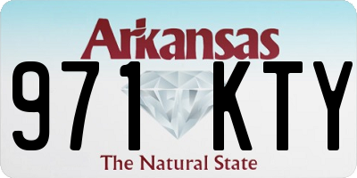 AR license plate 971KTY