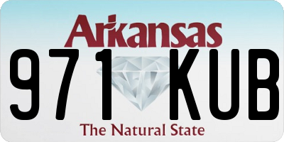 AR license plate 971KUB