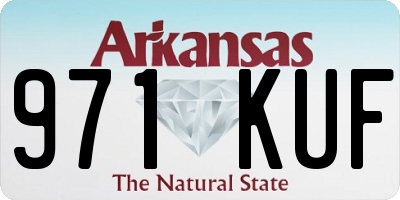 AR license plate 971KUF