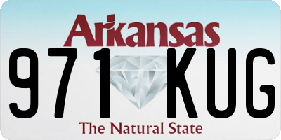 AR license plate 971KUG