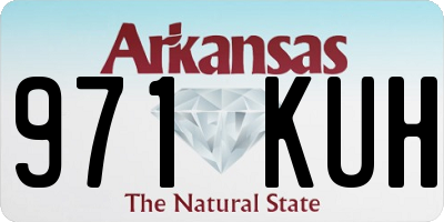 AR license plate 971KUH