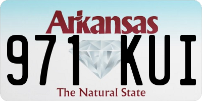 AR license plate 971KUI