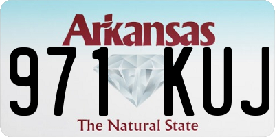 AR license plate 971KUJ