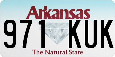 AR license plate 971KUK