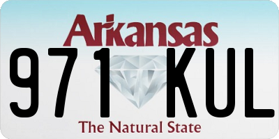AR license plate 971KUL