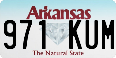 AR license plate 971KUM
