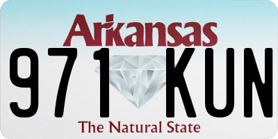 AR license plate 971KUN