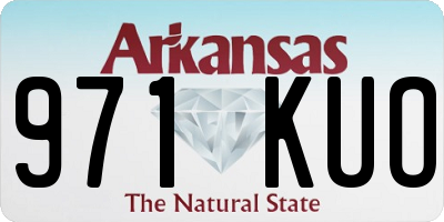 AR license plate 971KUO