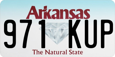 AR license plate 971KUP