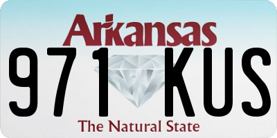 AR license plate 971KUS