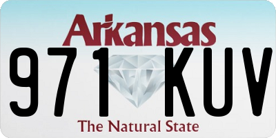 AR license plate 971KUV