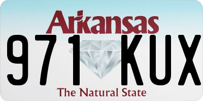 AR license plate 971KUX