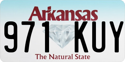 AR license plate 971KUY