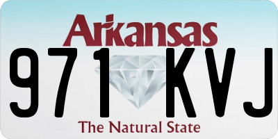 AR license plate 971KVJ