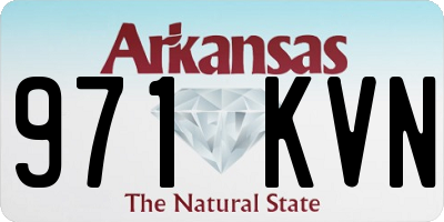 AR license plate 971KVN
