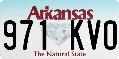 AR license plate 971KVO