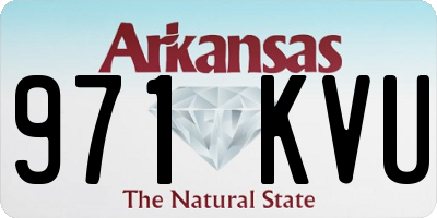 AR license plate 971KVU