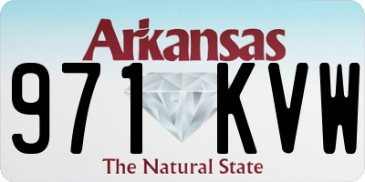 AR license plate 971KVW