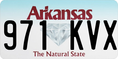 AR license plate 971KVX