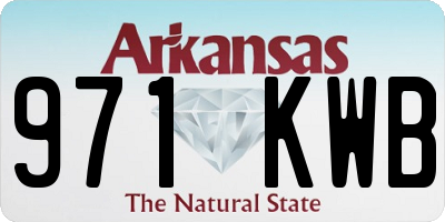 AR license plate 971KWB