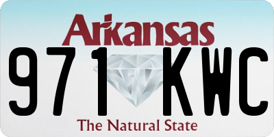 AR license plate 971KWC