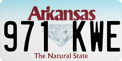 AR license plate 971KWE