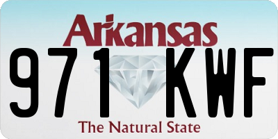 AR license plate 971KWF