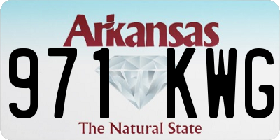 AR license plate 971KWG
