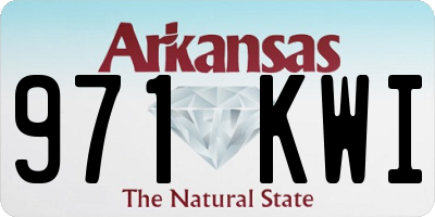 AR license plate 971KWI