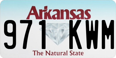 AR license plate 971KWM