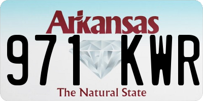 AR license plate 971KWR
