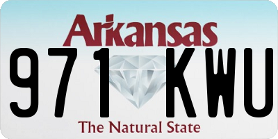 AR license plate 971KWU