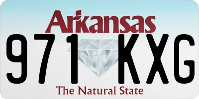AR license plate 971KXG