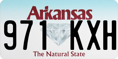 AR license plate 971KXH