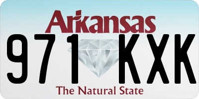 AR license plate 971KXK