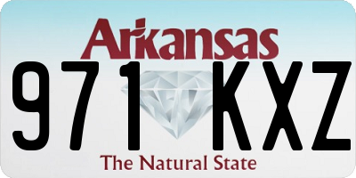 AR license plate 971KXZ