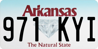 AR license plate 971KYI