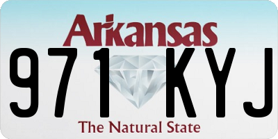 AR license plate 971KYJ
